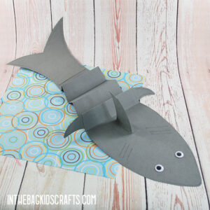 PAPER SHARK CRAFT FOR KIDS