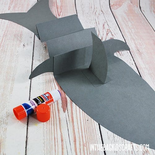 PAPER SHARK CRAFT STEP 6