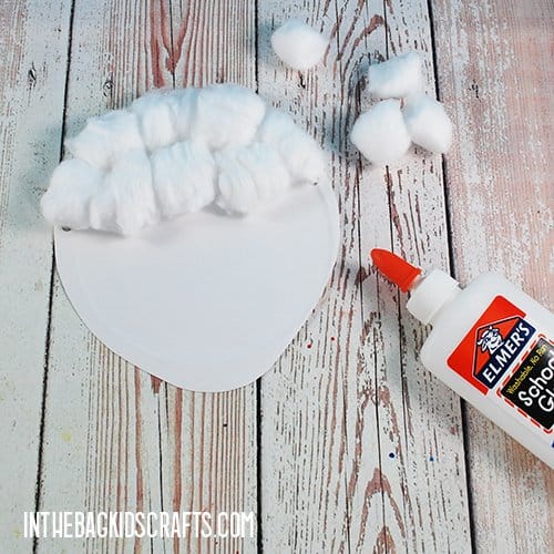 SHEEP CRAFT WITH COTTON BALLS STEP 2
