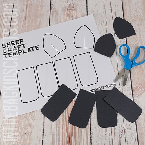 PAPER PLATE SHEEP CRAFT STEP 3