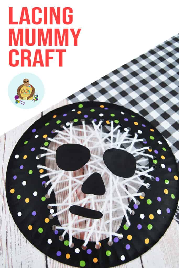 PAPER PLATE HALLOWEEN CRAFT MUMMY