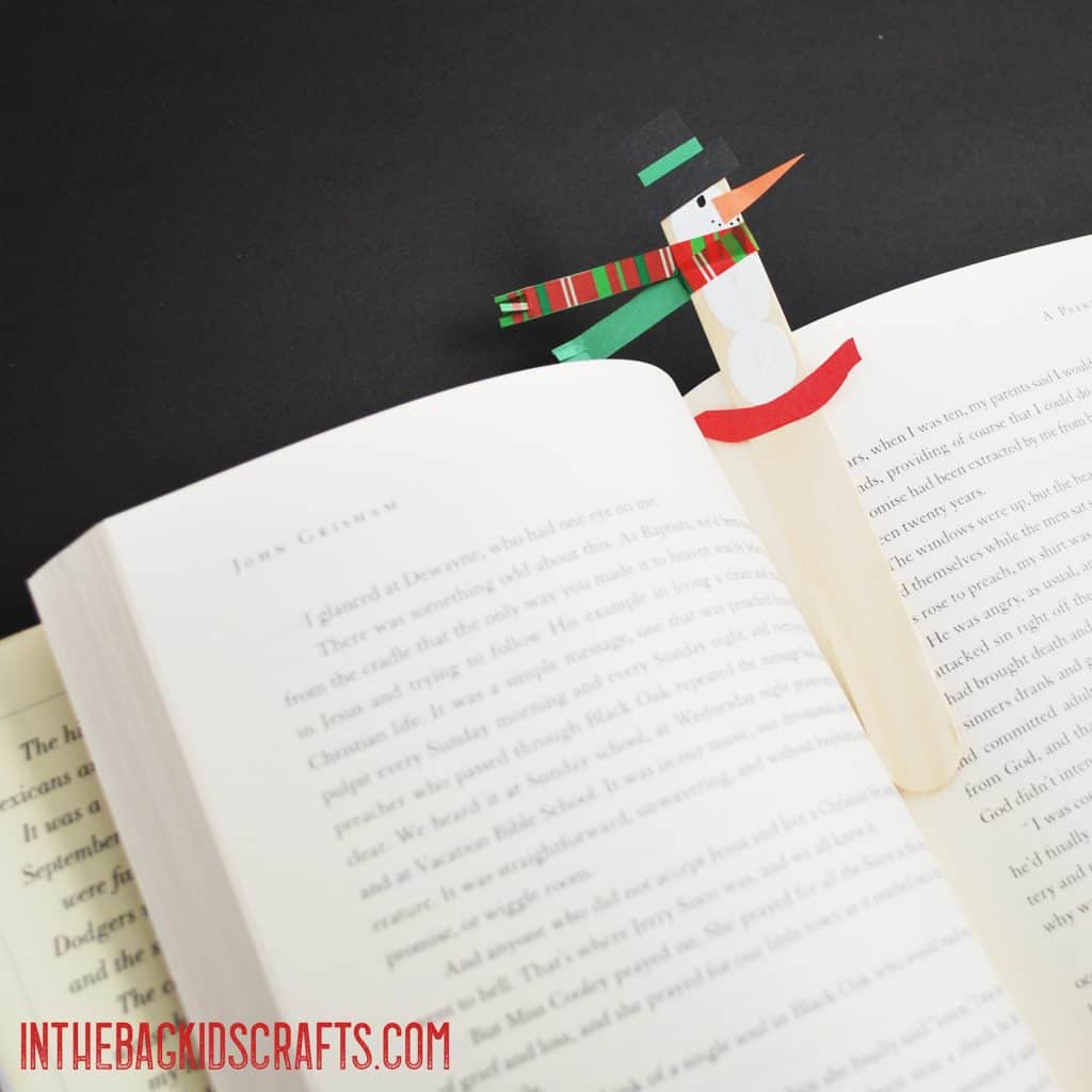 snowman bookmark 