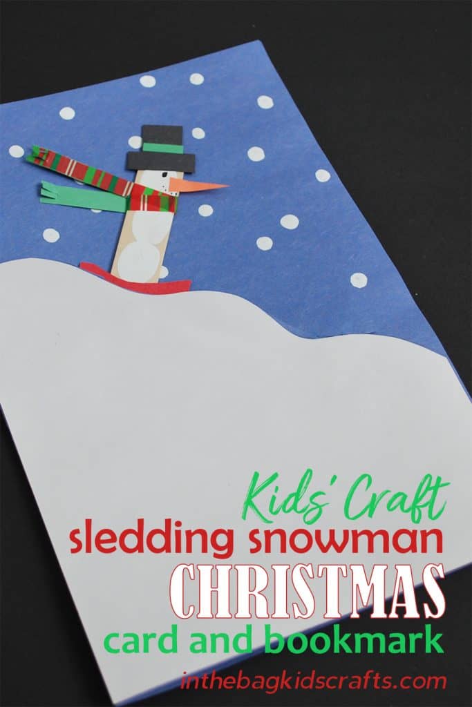 snowman Christmas card 