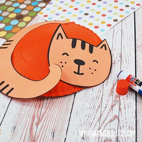 FREE CRAFT FOR KIDS PAPER PLATE CAT STEP 4