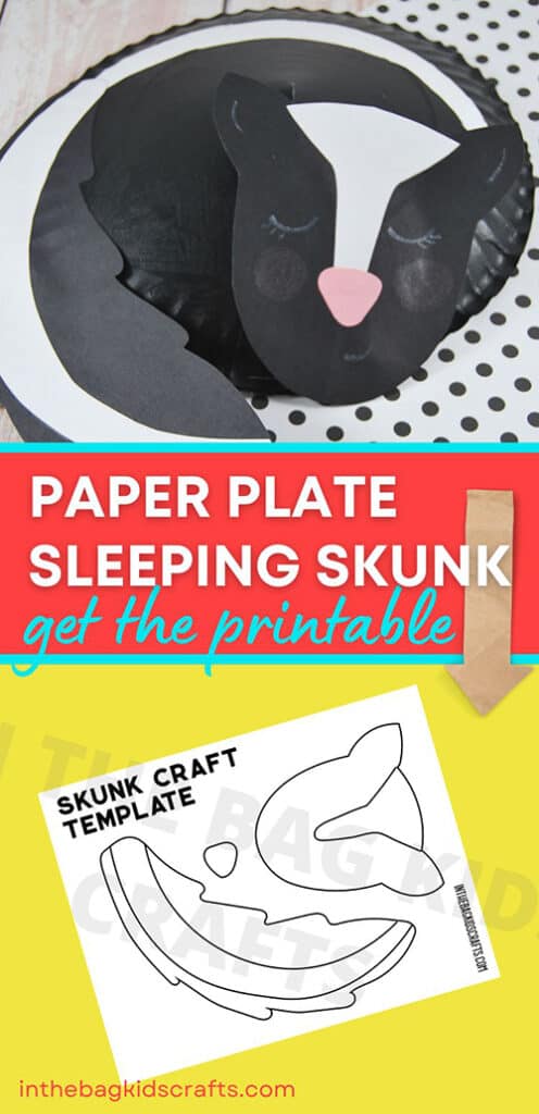 Paper Plate Skunk Craft for Kids 
