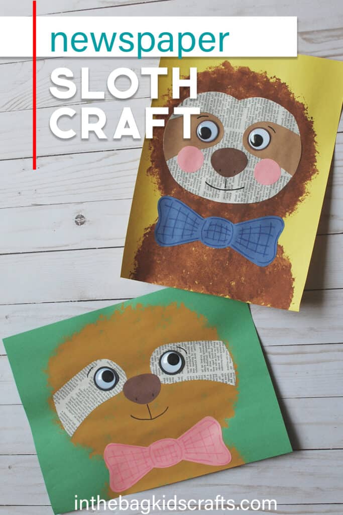 SLOTH CRAFT FOR KIDS 