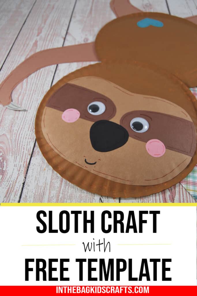 paper plate sloth craft for kids 