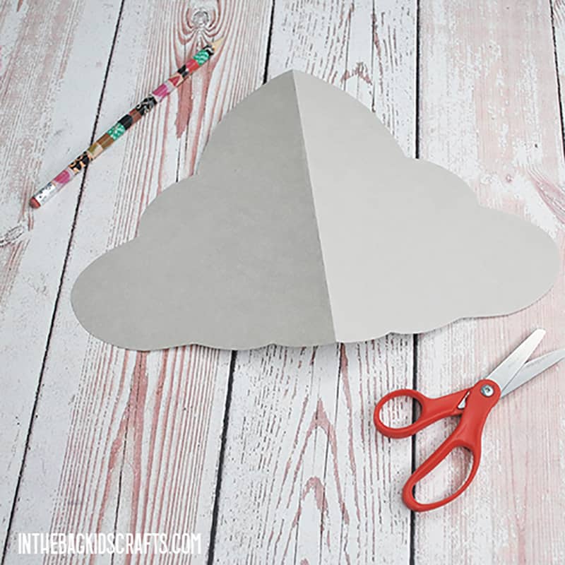 WINTER PAPER CRAFT SNOWFLAKE MOBILE STEP 1