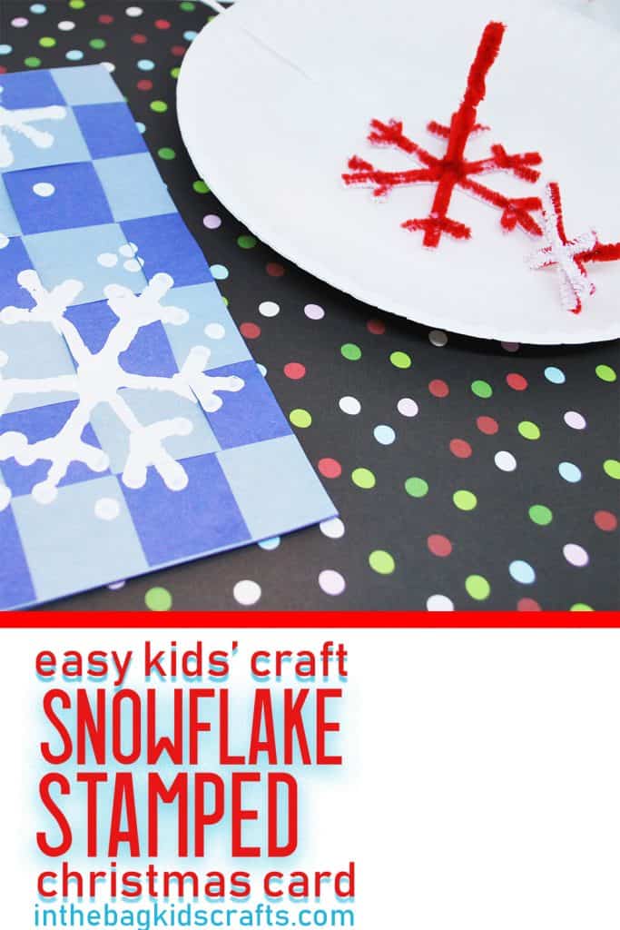 Handmade Christmas Greeting Cards with Stamped Snowflakes 