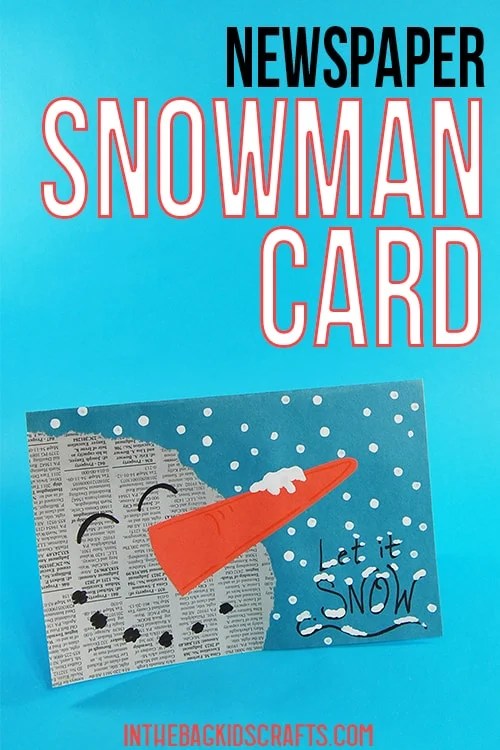 DIY Snowman Card for Kids 