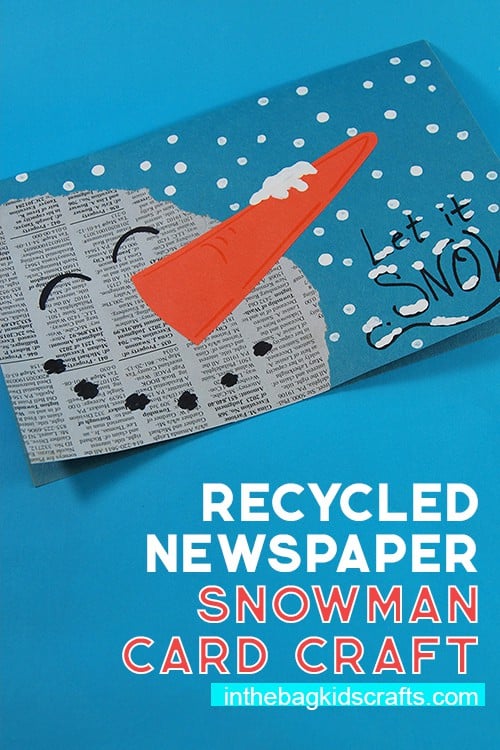 Snowman Craft Card for Kids 