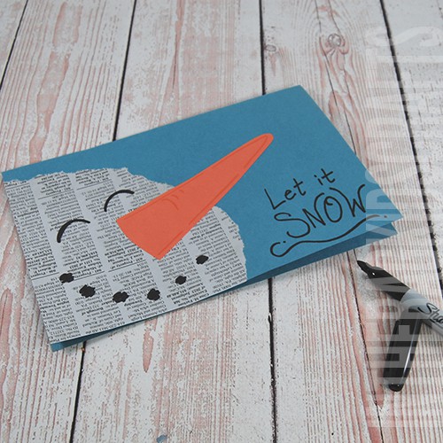 DIY Snowman Card Craft 