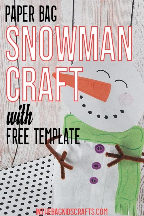 Paper Bag Snowman Craft 