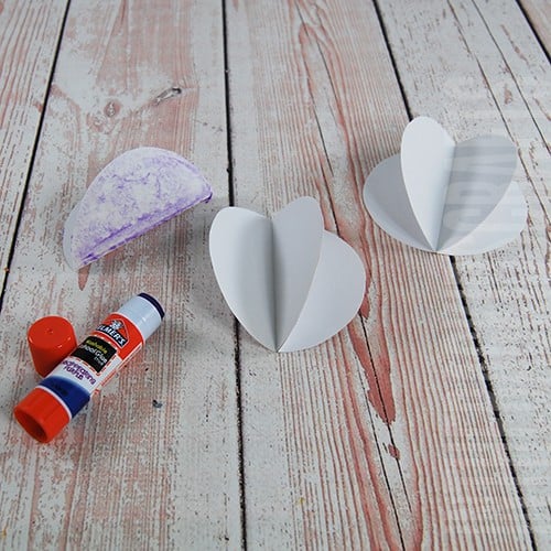 Snowman craft step 2