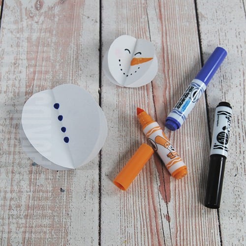 Snowman Craft for Kids Step 3