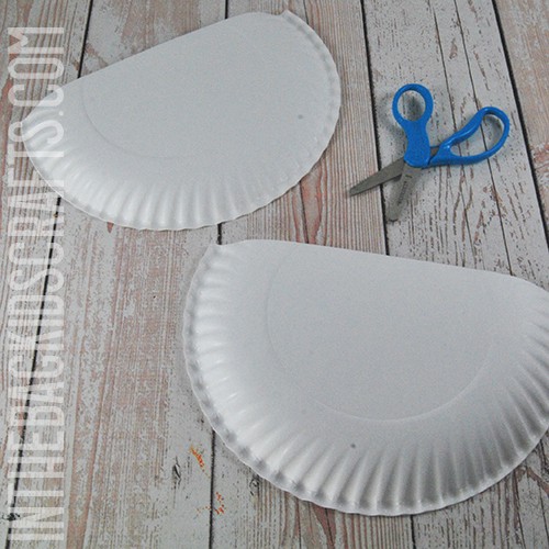 Snowman craft step 1