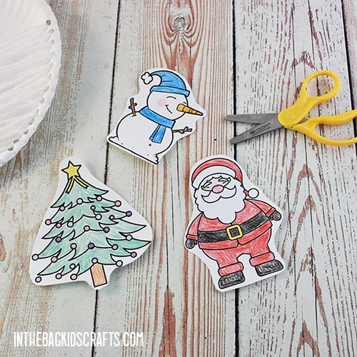 PAPER PLATE CHRISTMAS CRAFT STEP 3