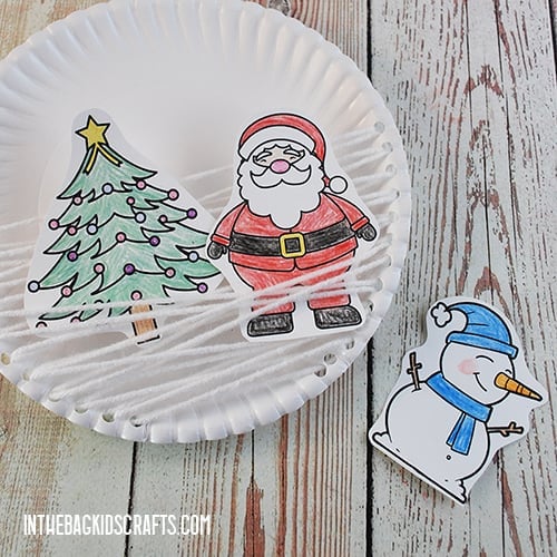 PAPER PLATE CHRISTMAS CRAFT STEP 4