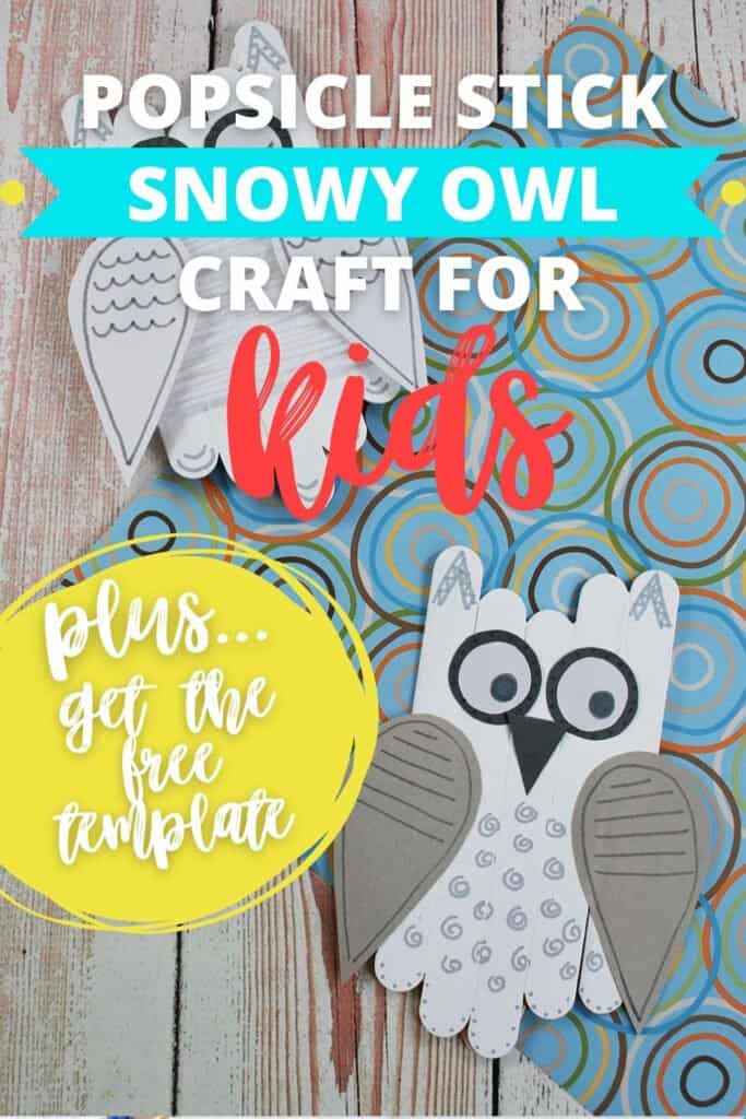 SNOWY OWL CRAFT FOR KIDS
