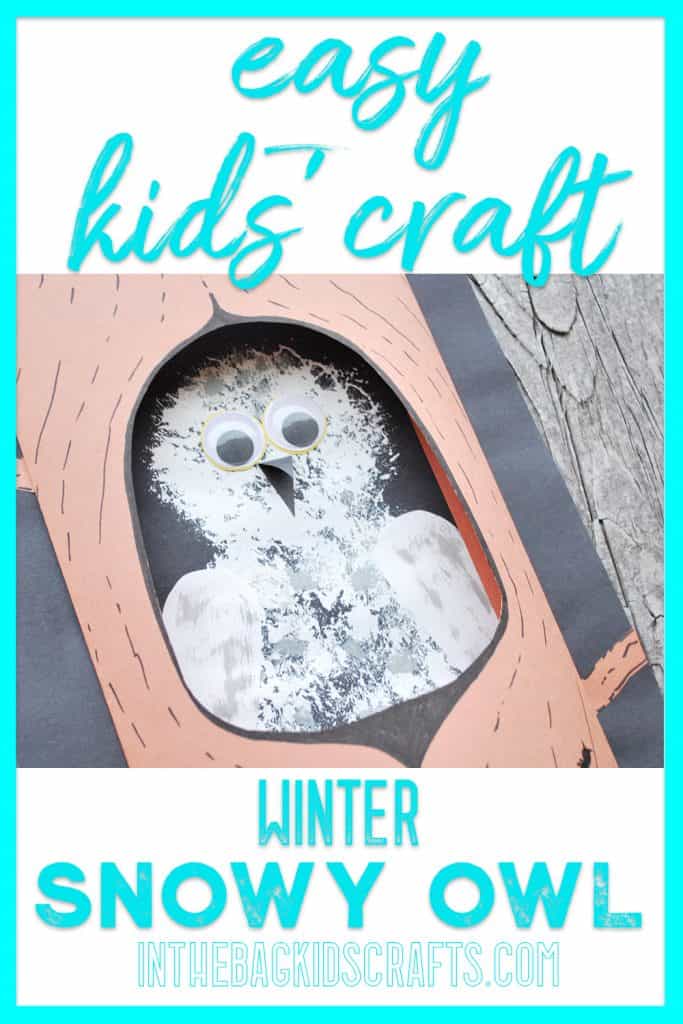 Snowy Owl Craft for Kids