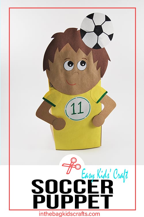 Soccer Craft for Kids Player Puppet 