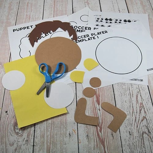 soccer craft player puppet step 1