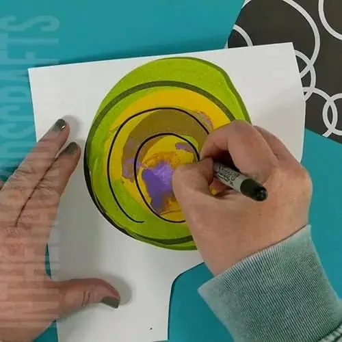 snail craft for kids step 4