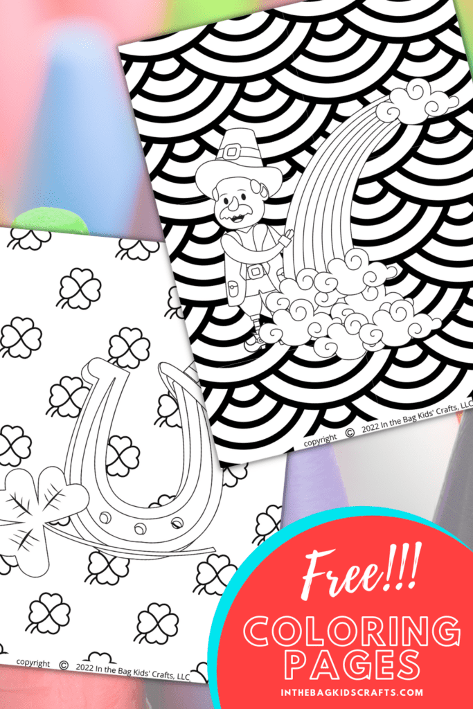 EASY ACTIVITY FOR KIDS ST. PATRICK'S DAY COLORING PAGES 