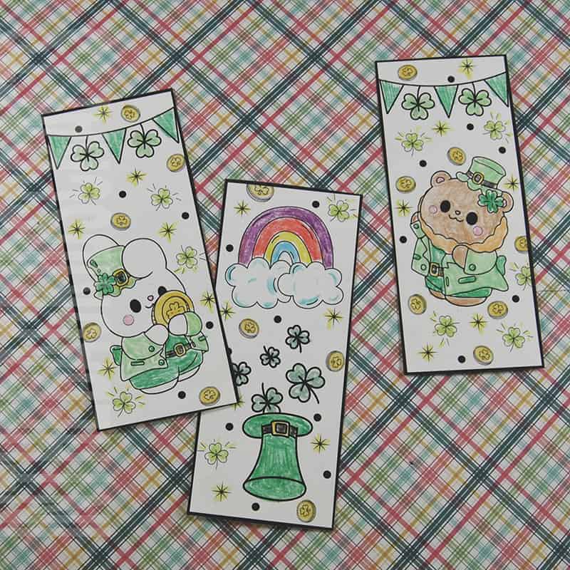 Free Printable St. Patrick's Day bookmarks