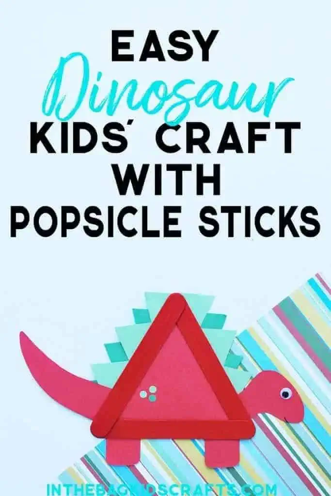 DINOSAUR CRAFT FOR KIDS STEGOSAURUS
