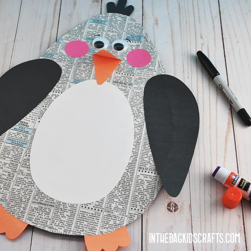 EASY PENGUIN CRAFT STEP 4