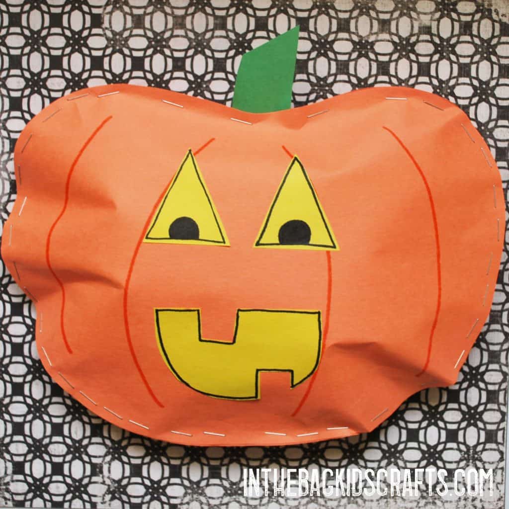 BEST FALL CRAFTS FOR KIDS STUFFED PUMPKIN 