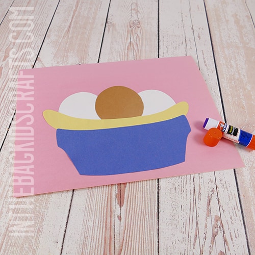 PAPER ICE CREAM CRAFT SUNDAE STEP 2