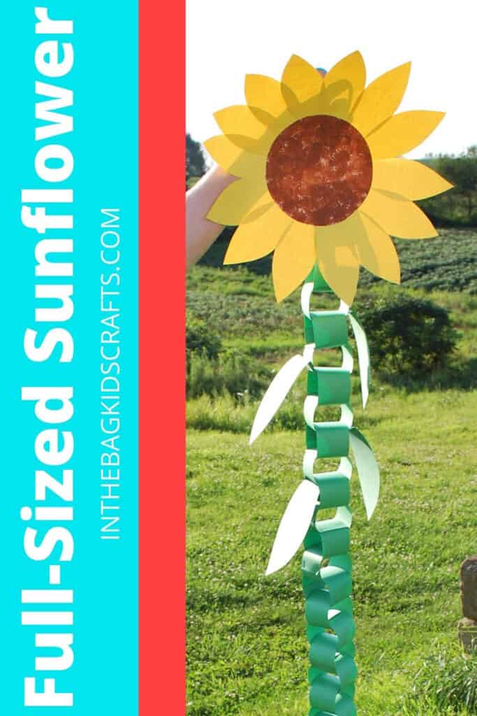 PRINTABLE PAPER SUNFLOWER CRAFT 