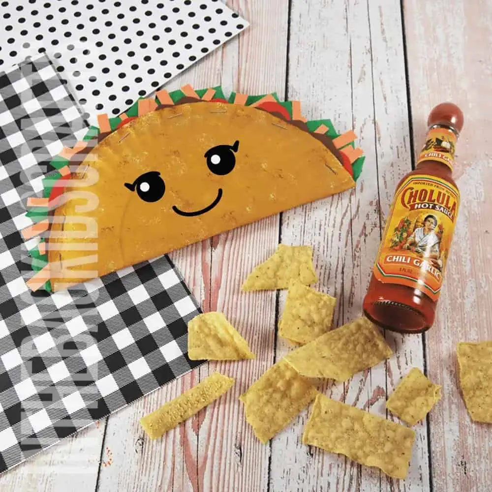 Taco craft with smily face