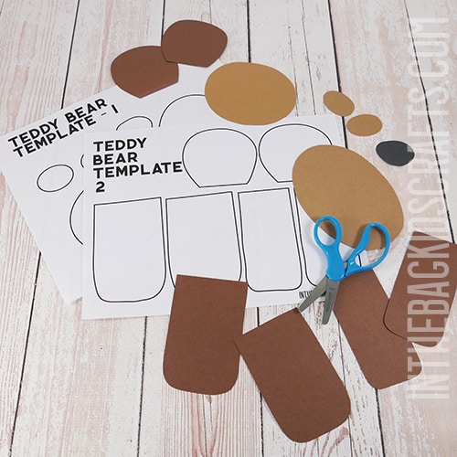 TEDDY BEAR CRAFT TEMPLATE STEP 2