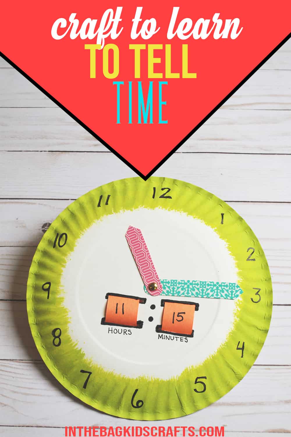 LEARN TO TELL TIME CRAFT 