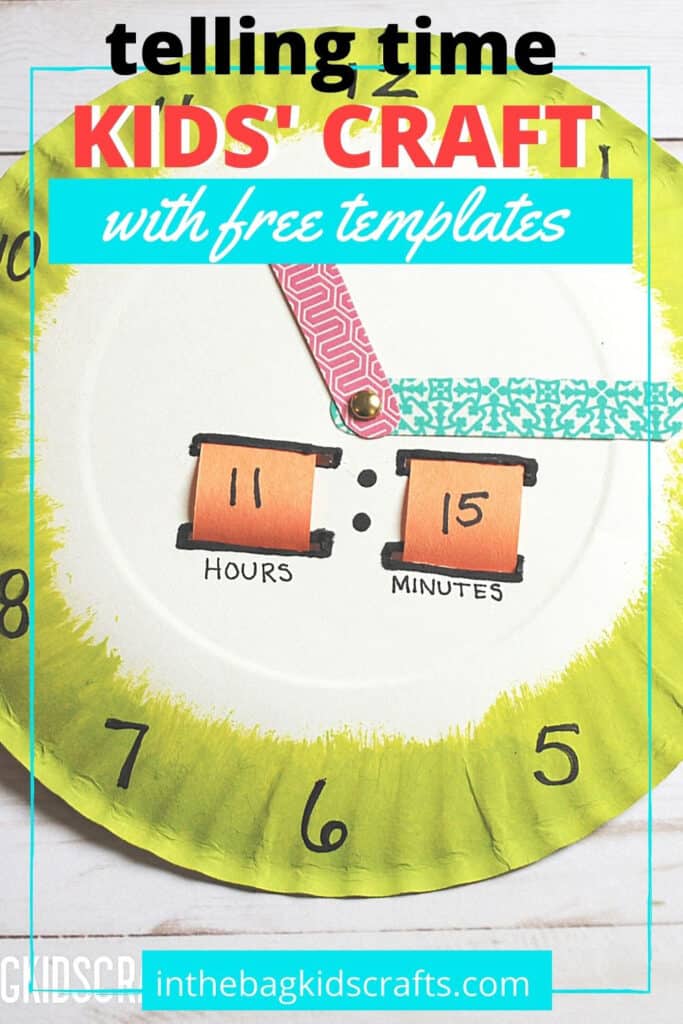 LEARN TO TELL TIME CRAFT 