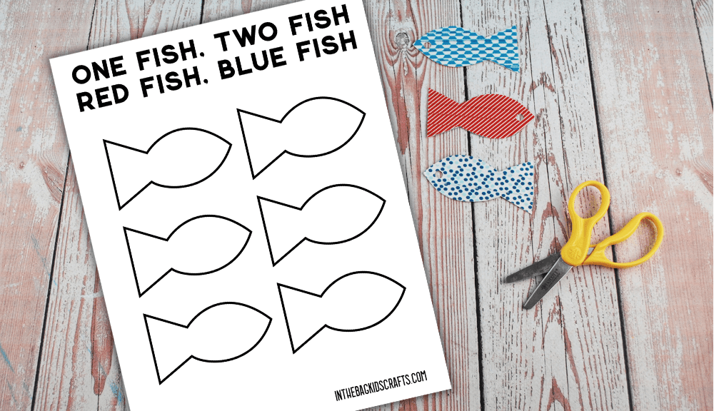 RED FISH BLUE FISH CRAFT STEP 2