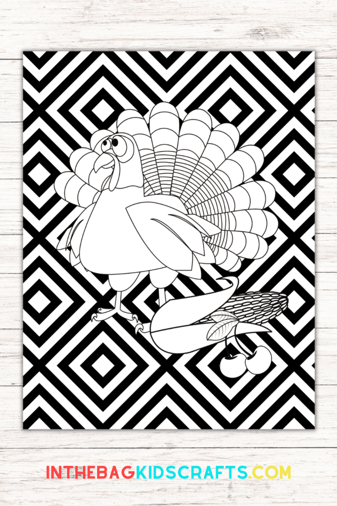 Thanksgiving Turkey Coloring Page