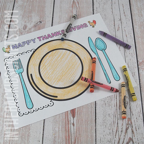 Thanksgiving Placemat Printable
