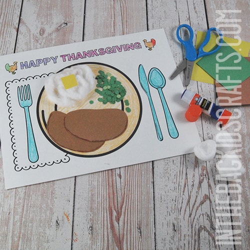 Thanksgiving Craft Placemat for Kids