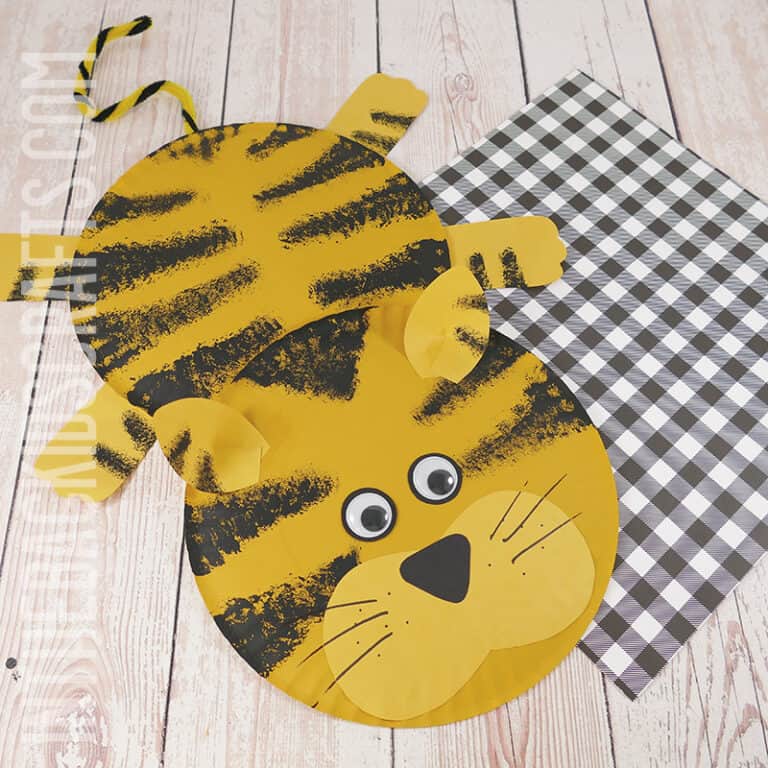 Paper Plate Tiger Craft for Kids
