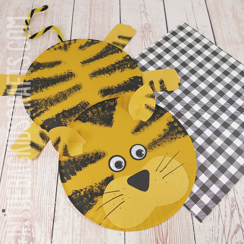 Paper Plate Tiger Craft for Kids