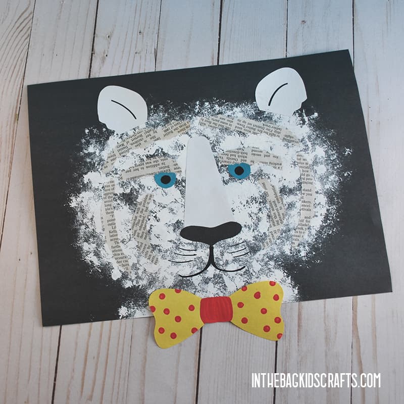 EASY TIGER CRAFT FOR KIDS WITH BOW TIE 