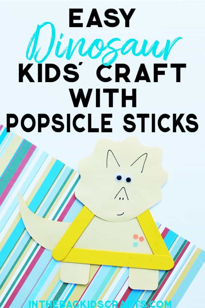 EASY DINOSAUR CRAFT FOR KIDS TRICERATOPS 