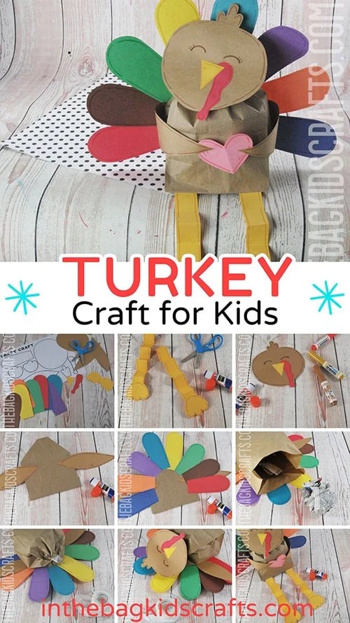 Paper Turkey Craft for Kids 