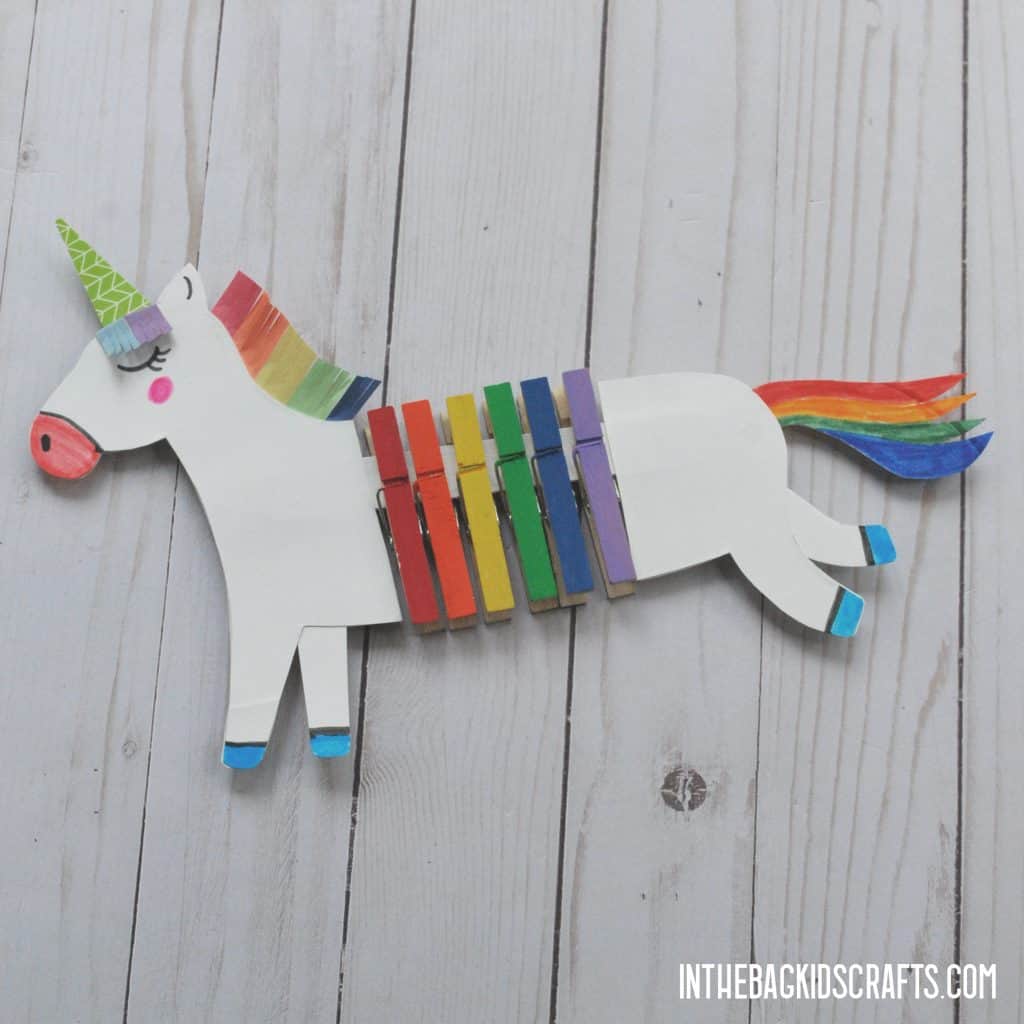 UNICORN CLOTHESPIN CRAFT IDEAS 