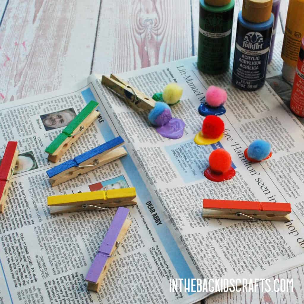 UNICORN CLOTHESPIN CRAFT IDEAS STEP 1