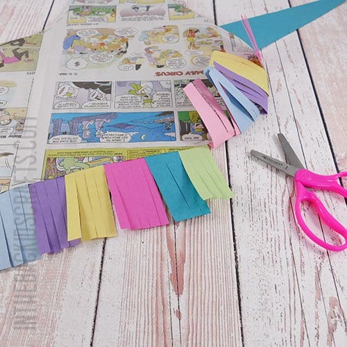 NEWSPAPER UNICORN CRAFT STEP 6